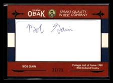2011 TriStar Obak Bob Gain Cut Signature Green Autograph Auto /25 JX9913