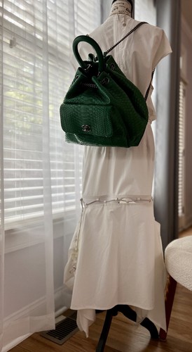 Hermes Robe évasée à étages Dress in Blanc White SS23 size 38 Store Price - Picture 6 of 18