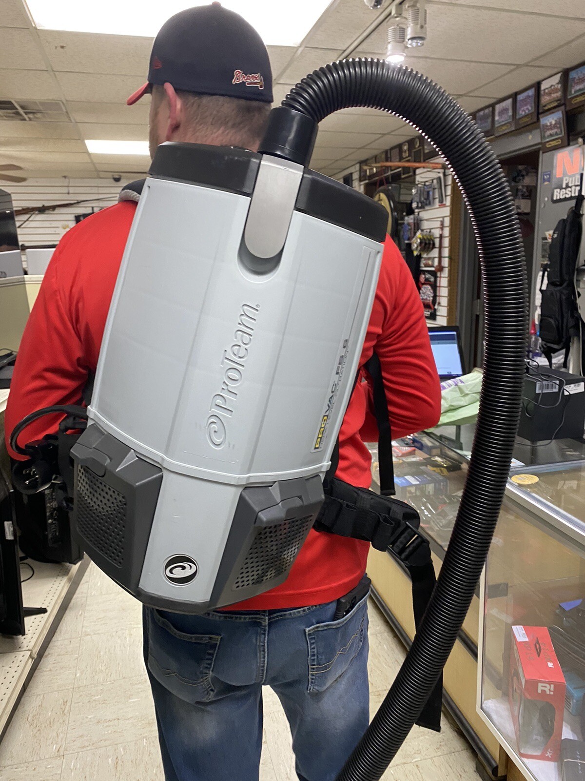 ProTeam ProVac FS 6 Commercial Backpack Vacuum w/ Power Nozzle Tool Kit