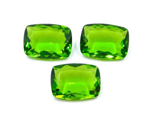 13x18 MM Peridot Cushion Cut Lot Loose Gemstone For Jewelry Making P-58 - Picture 6 of 6