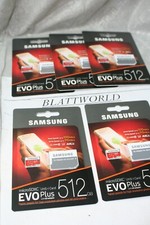 5 PIECES New GENUINE Samsung EVO Plus 512GB Micro SD Memory Card w/ SD Adapter