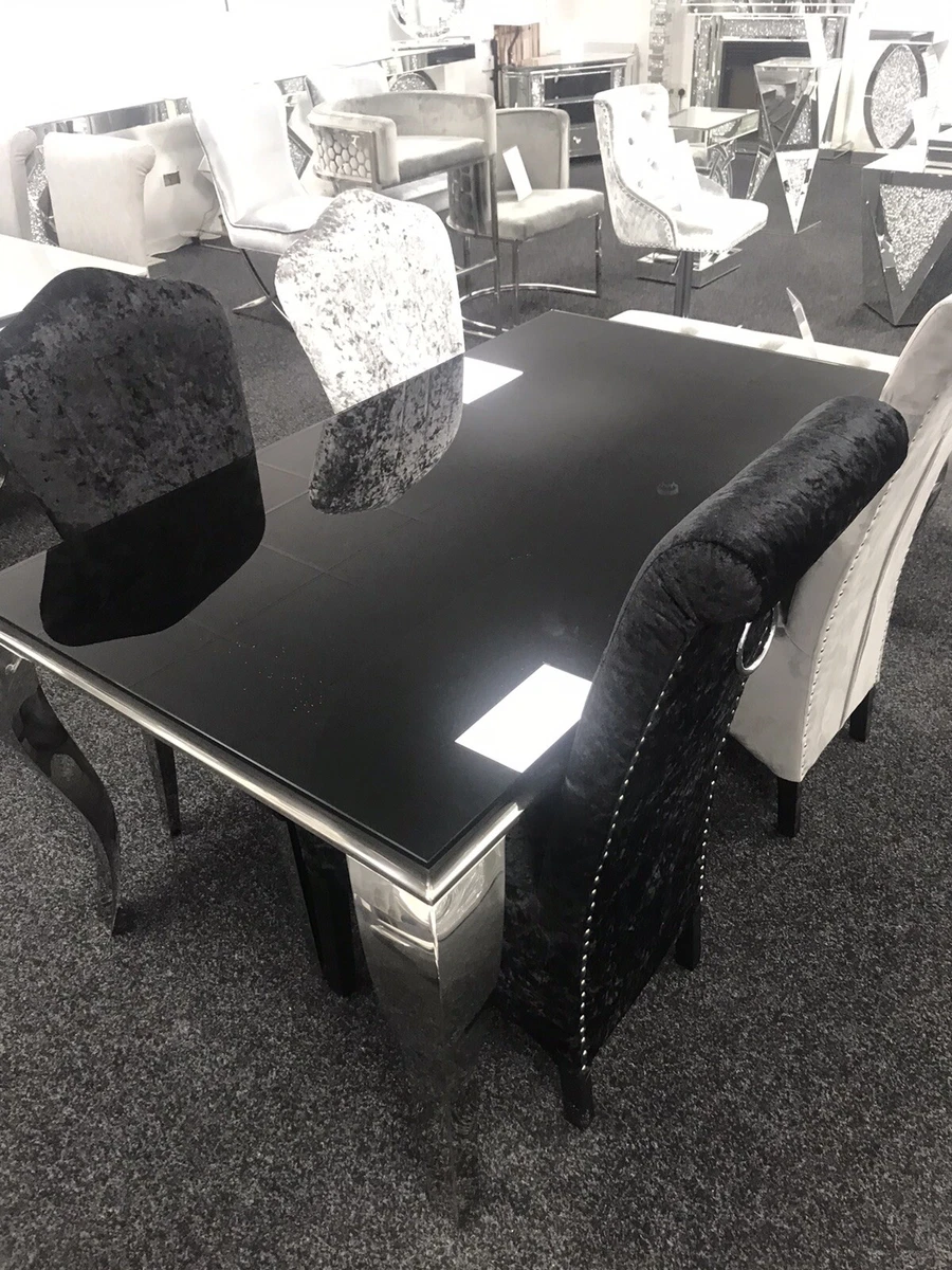 louis chairs dining black