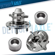 Front & Rear Wheel Bearing Hub for 2007 2008-2011 Hyundai Accent Kia Rio NO ABS
