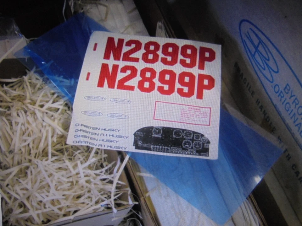 KIT Aeromodello RC Christen Husky - A1 Byron -scala 1/4 nuovo anni '90  - Immagine 4 di 4