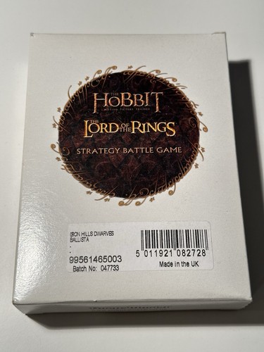 Herr Der Ringe Tabletop Hobbit Eisenberg Zwerge Iron Hills Speerschleuder OVP - Bild 2 von 6