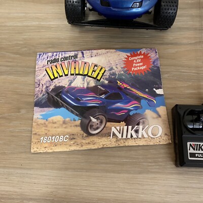 Nikko Invader 27 MHz Remote Control Toy RC Car Race Rare 80s