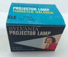 Vintage Sylvania Projector Lamp Tungsten Halogen Quartz Tru-Beam ELE 80 Watts