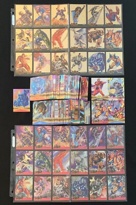 1995 FLEER MARVEL METAL CARDS BLASTER RED / GOLD BASE CARD SINGLES YOU CHOOSE