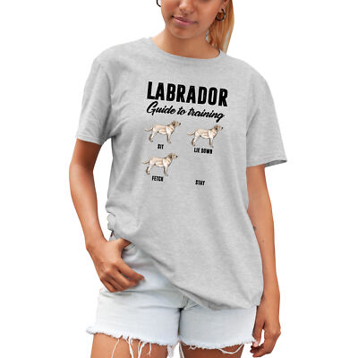 Lustiges Labrador Damen T-Shirt Anleitung zum Training Geburtstag Geschenke