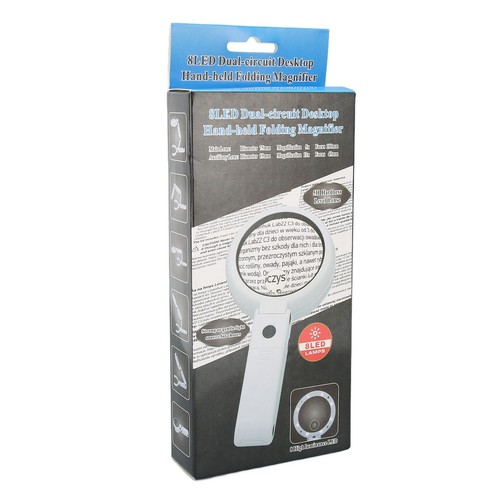 Handheld LED Magnifying Glass Foldable Adjustable 22X 10X Magnifying Glass W PSG - Picture 12 of 12