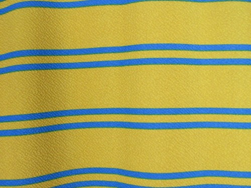 Lularoe Women's Cassie Yellow & Blue Striped Skirt Size M NWT - Picture 2 of 3