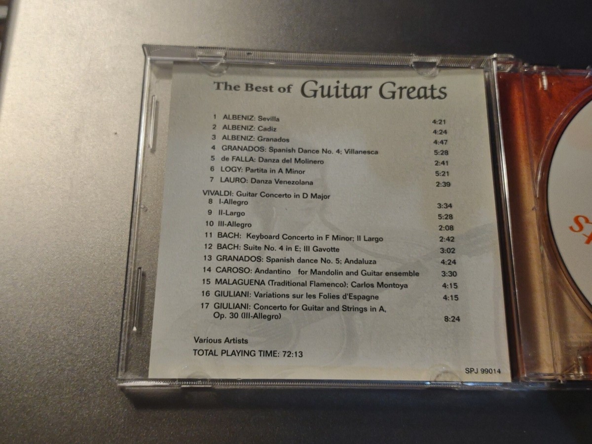 The Best of Guitar Greats CD - Classical Guitar 1999 Over 72