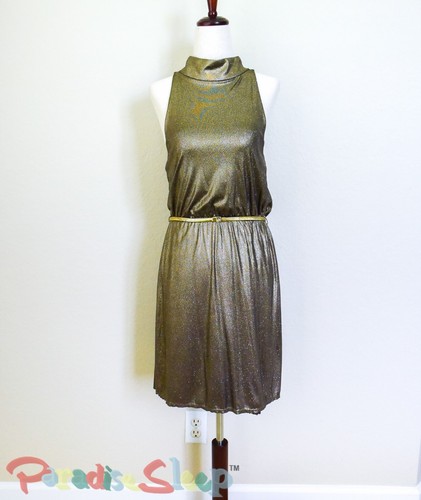 *Alice & Olivia* Bronze Beauty Metallic Dress, size SMALL - Picture 2 of 12