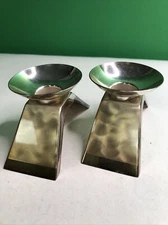 WMF IKORA (Set of 2) Germany Silverplate Candle Holders #4847 Preowned