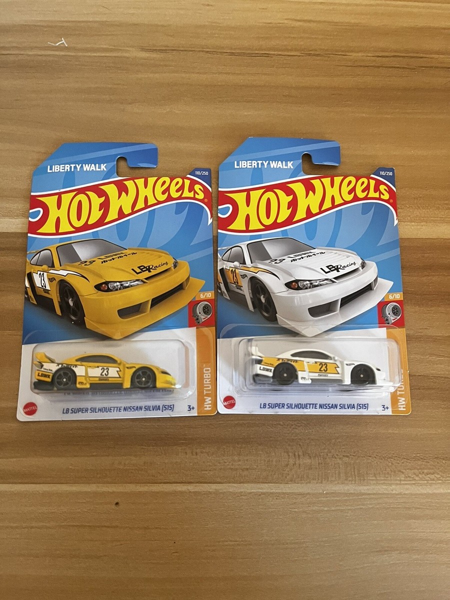 Hotwheels LB Super Silhouette Nissan Silvia S15 White and Yellow