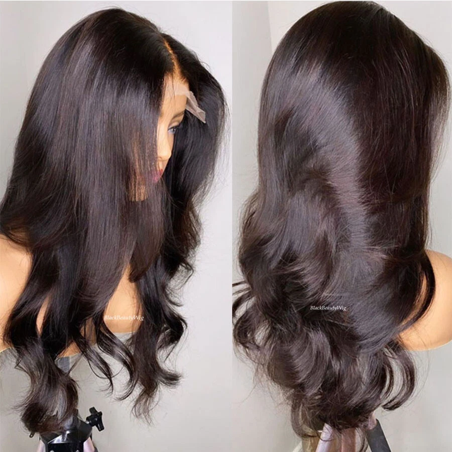 Body Wave Silk Top Full Lace Human Hair Wig Pre Plucked Silk Base Wig Baby Hair - Image 3 of 4
