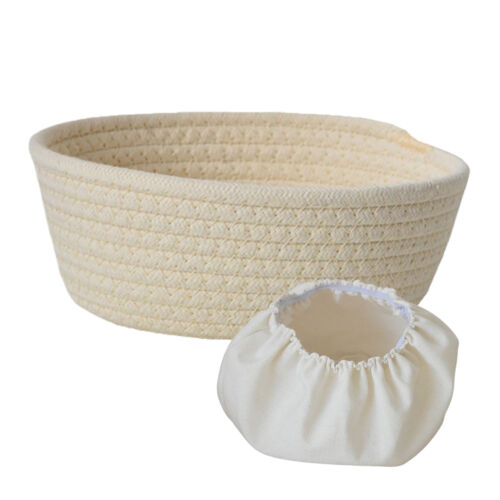 Bread Proofing Basket Baking Rattan Round Bowl With Cloth Sourdough Banneton - Picture 10 of 17