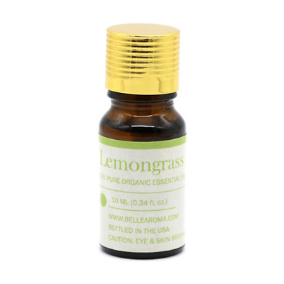 Belle Aroma 10 ml Organic Lemongrass Essential Oil 