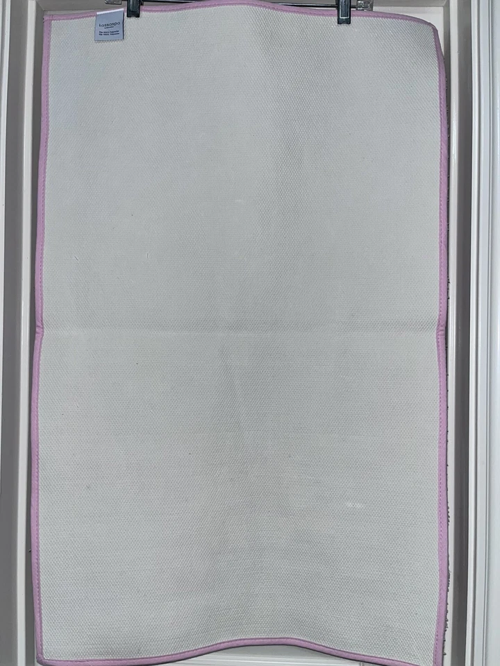 1-NUEVO CON ETIQUETAS ALFOMBRA DE BAÑO GRANDE KASSASPA HOME DISEÑO CORAZÓN ROSA GRANDE Foto 4 de 4