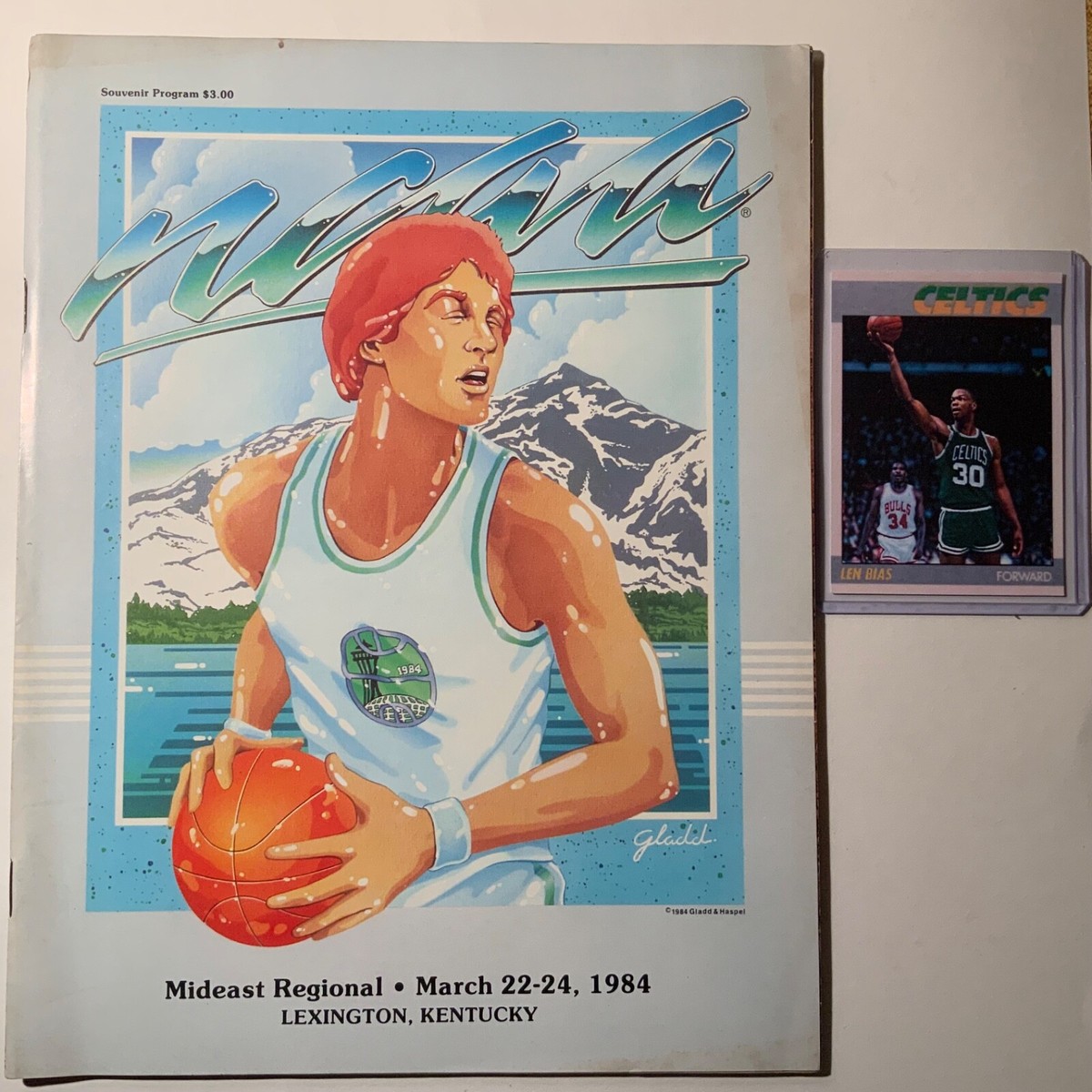 Len Bias -NCAA Mideast Regional Program -Maryland Illinois KY