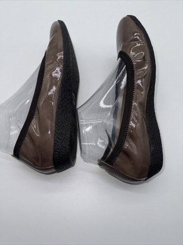 Taos Rascal Ballet Flats Womens Size 7-7.5 Metallic Taupe Brown Slip On Shoes - Picture 3 of 7