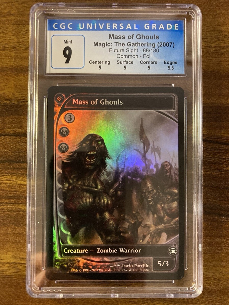 MTG✨MASS OF GHOULS FOIL✨Future Sight CGC Quad 9's+ MINT Common