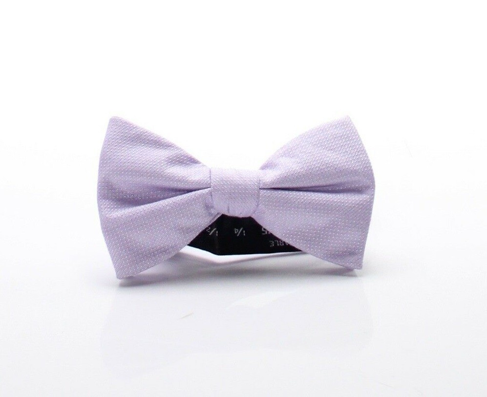 RYAN SEACREST Distinction Lavender Purple Faretta Textrued Bow Tie NEW