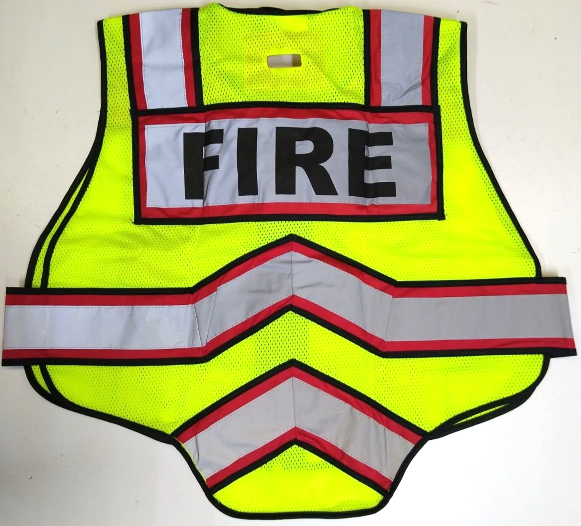 6 Point Breakaway Fire Traffic Reflective Safety Vest Red Size Small Hi