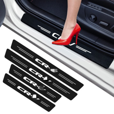 4X For CRV CR-V 5D Car Door Step Plate Sill Scuff Cover  Anti Scratch Protector
