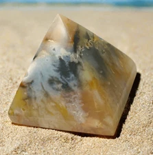 Plume Agate Crystal Pyramid 105 grams
