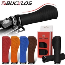 BUCKLOS Handlebar Grips Shock Absorption Ergonomic Lock-on Rubber Grip Anti-Slip