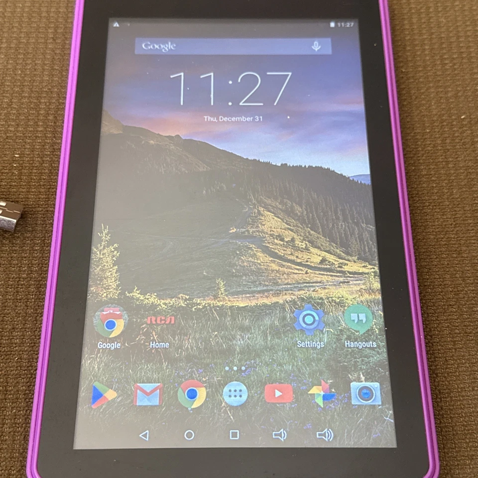 Tablet RCA 7 Voyager II Android 5.0 RCT6773W22 Azul 8.0 GB Rosa Probada Funciona Foto 2 de 4