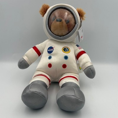 Smithsonian NASA Astronaut Space Bear Aurora World Apollo 11 Plush White Suit