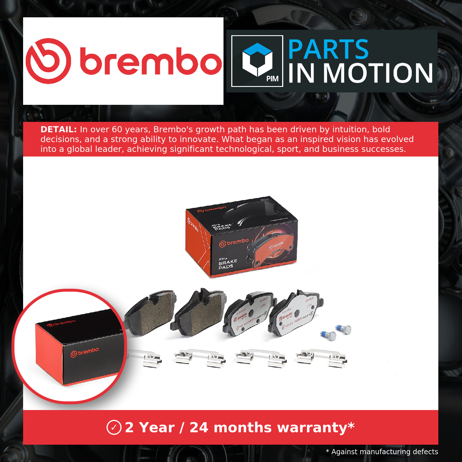 Brake Pads Set fits MINI CLUBMAN ONE R55 1.6 Front 10 to 14 N16B16A Brembo New - Image 4