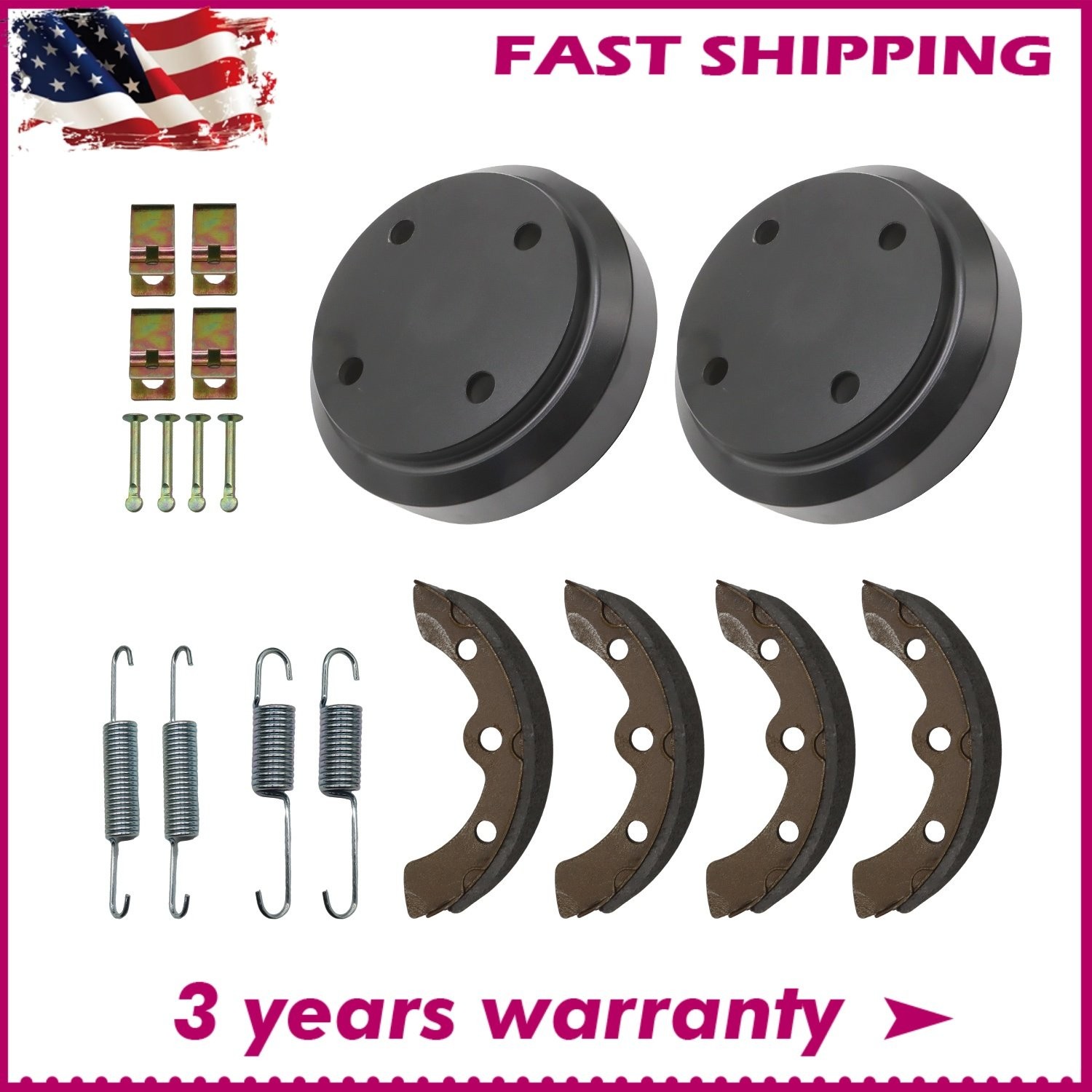 Golf Cart Brake Drum Brake Shoes For Club Car DS 1995-Up And