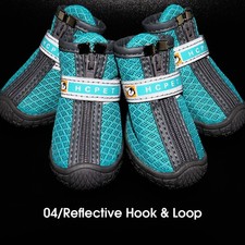 Reflective Dog Shoes 4Pcs, Anti-Slip Outdoor Paw Protector Small to Large Dogs