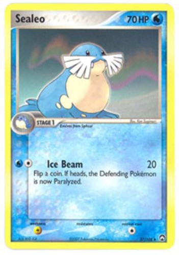 Sealeo - 37/108 - Uncommon NM EX Power Keepers