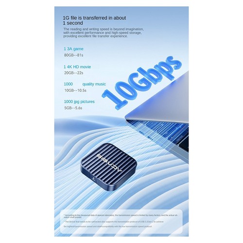 M.2 2230 NVMe SSD Enclosure 10Gbps Magnetic M.2 SSD Case External SSD for3572 - Afbeelding 6 van 10