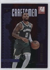 2023 Donruss Elite Craftsmen Red & Green International Damian Lillard #11 15ow