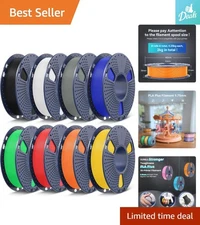 Neatly Wound 2kg PLA+ Filament Bundle - 8 Colors for High-Quality 3D Printing