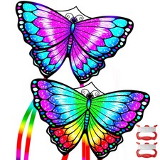 2 Pack Large Butterfly Kites for Adults Easy to Fly, Huge 56" Kites for Kids ...