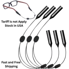4 Pack Adjustable Glasses Strap - Sports Sunglasses Eyeglasses Straps for Men Wo