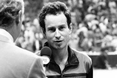 Usa Davis Cup Player John Mcenroe Attends Davis Cup 1984 OLD PHOTO 5
