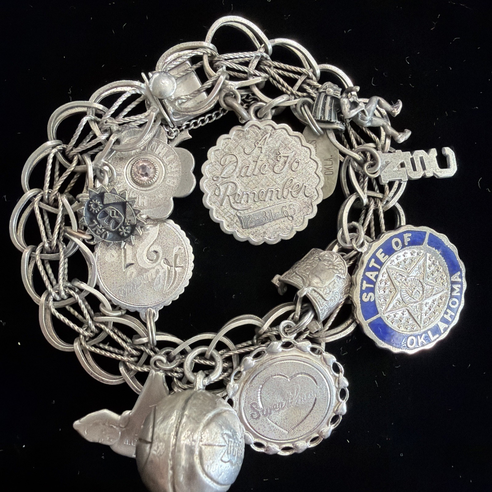 Solid Cable Sterling Excellent Condition Charm Br… - image 2