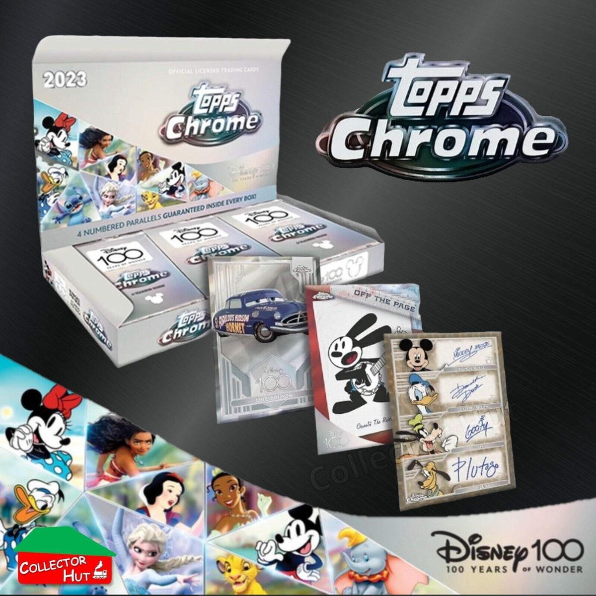 Disney 100 Topps Chrome 2023 RARE CARDS Off the Page Iconic