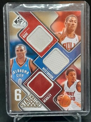 2009-10 SP Game Used ROSE WESTBROOK BEASLEY Triple Jersey Patch /65