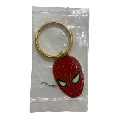VINTAGE MARVEL COMICS PLANET STUDIOS SPIDER-MAN KEYCHAIN KEY-RING 1990