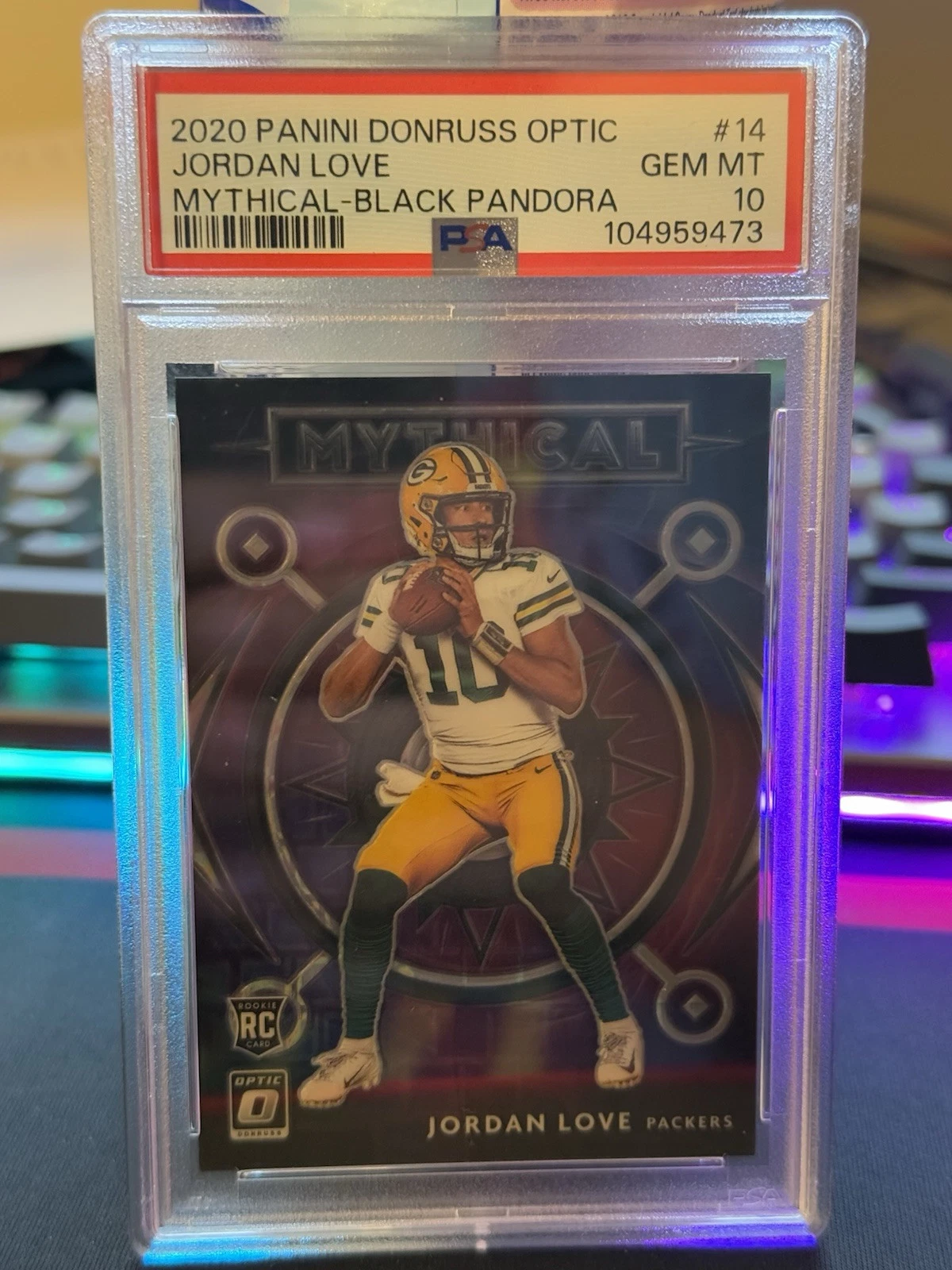 Jordan Love Panini Donruss Optic Mythical #14 Black Pandora