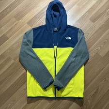 North Face Boys Large 14/16 Navy Full Zip Lightweight Fleece Jacket EUC