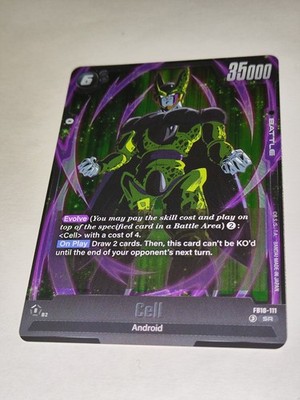 Cell FB-111 SR Dragon Ball Super Fusion World Cross Force Englisch NM